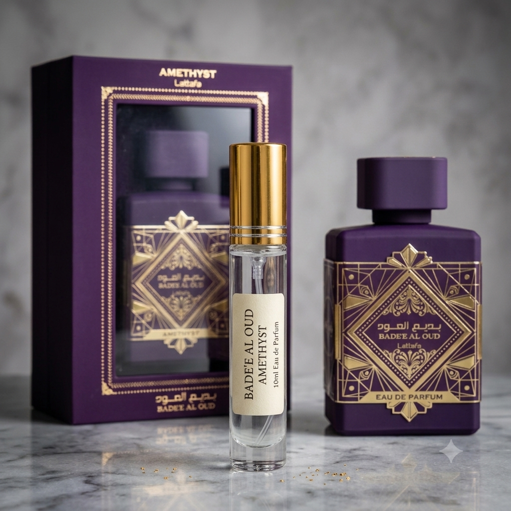 Lattafa Bade’e Al Oud Amethyst Perfume Decant | 10ml Travel Size