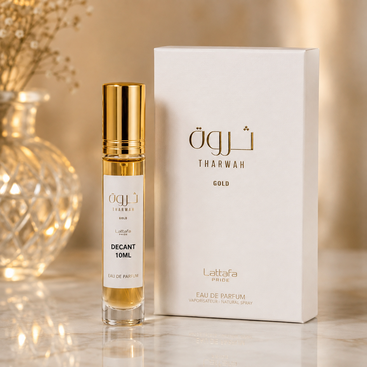 Lattafa Tharwah Gold Perfume Decant | 10ml Travel Size