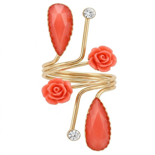 Bloomvine Statement Wrap Ring – Stainless Steel | SFLTrends