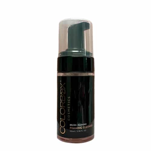 Foaming cleanser bottle with 'ColorBox' branding on a white background