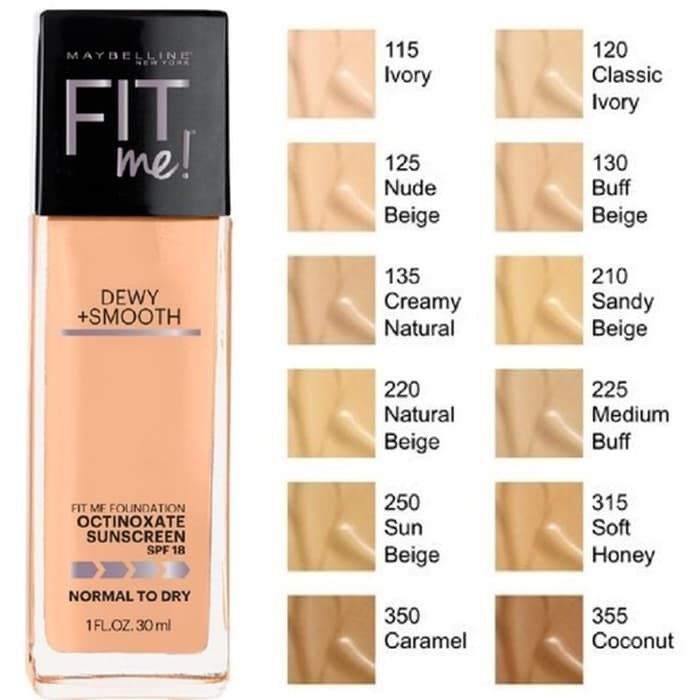 Maybelline Fit Me Dewy Smooth Foundations - 30ml