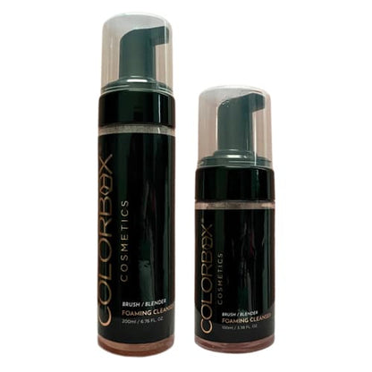 Two bottles of ColorBox Cosmetics foaming cleanser on a white background