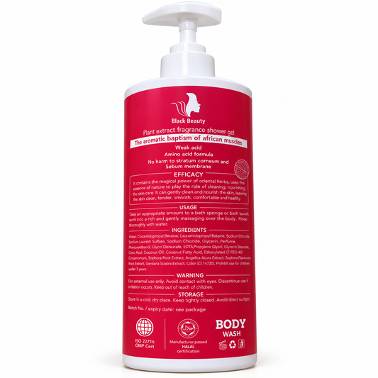 Black Beauty Plant Extract Fragrance Shower Gel – 500ml