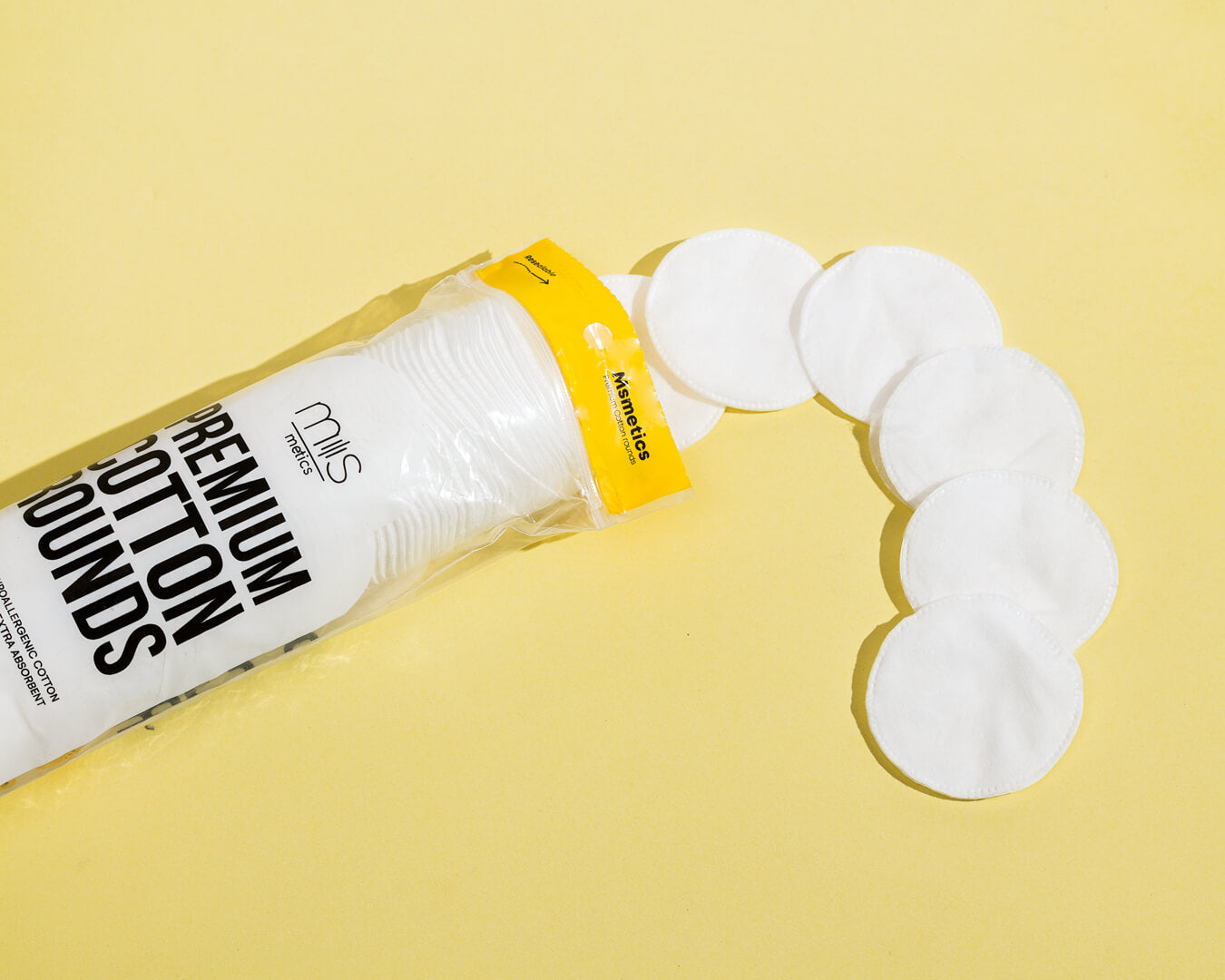 Msmetics Premium Cotton Rounds | 100 Pads