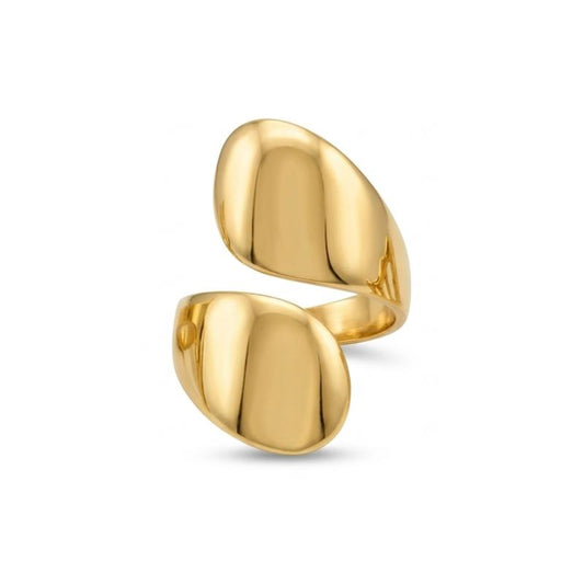 Sanaa Drop Ring - Gold Tone Stainless Steel | SFLTrends