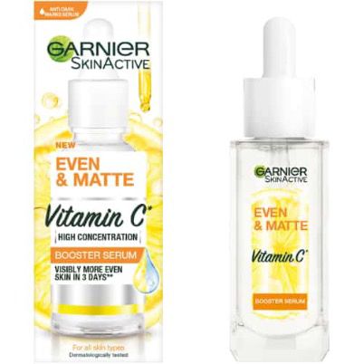 Garnier Even & Matte Vitamin C Booster Serum – 30ml
