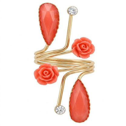 Bloomvine Statement Wrap Ring – Stainless Steel | SFLTrends