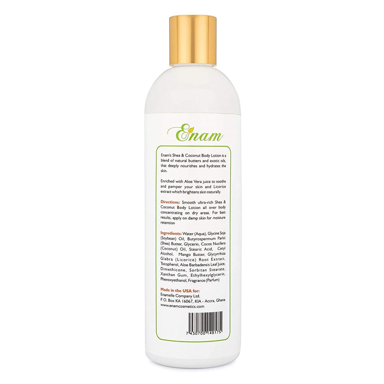 Enam Natural Radiance Shea & Coconut Body Lotion | 500ml