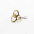 Aurelia Orbit Ring - Gold Tone Stainless Steel | SFLTrends