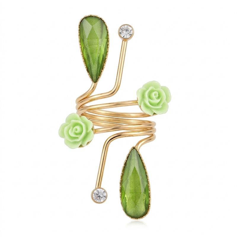 Bloomvine Statement Wrap Ring – Stainless Steel | SFLTrends
