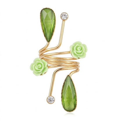 Bloomvine Statement Wrap Ring – Stainless Steel | SFLTrends