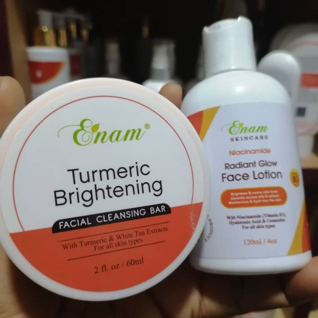 Brightening Face Lotion & Facial Cleansing Bar