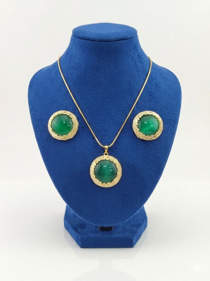 Emereald Halo Luxe Set